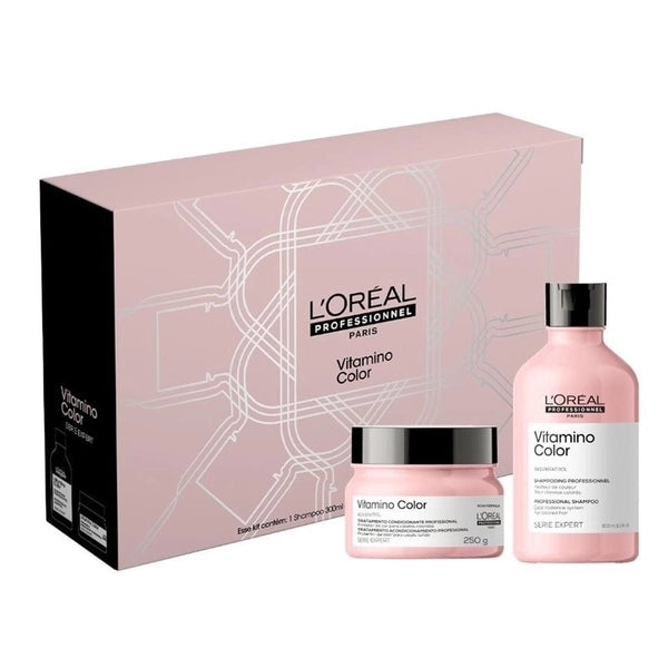 L’ORÉAL PROFESSIONNEL RESVERATROL VITAMINO COLOR KIT - SHAMPOO + MÁSCARA 550G (KIT 2X1)